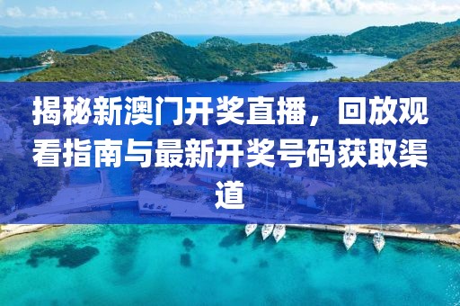 揭秘新澳门开奖直播，回放观看指南与最新开奖号码获取渠道