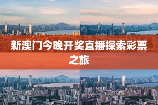 新澳门今晚开奖直播探索彩票之旅