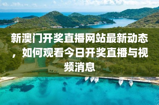 新澳门开奖直播网站最新动态，如何观看今日开奖直播与视频消息