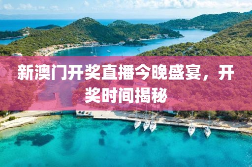 新澳门开奖直播今晚盛宴，开奖时间揭秘