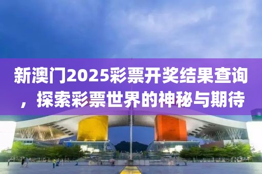 新澳门2025彩票开奖结果查询，探索彩票世界的神秘与期待