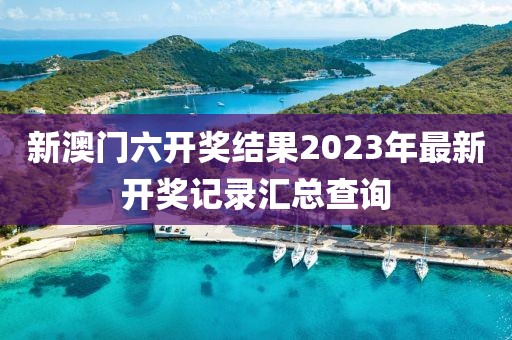 新澳门六开奖结果2023年最新开奖记录汇总查询