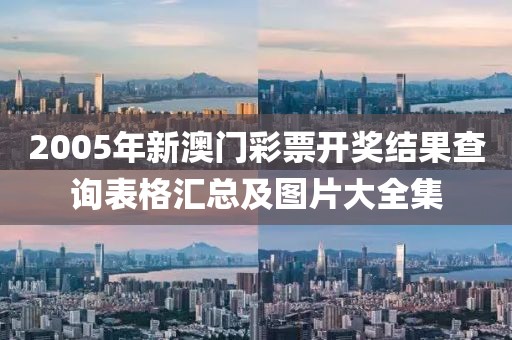 2005年新澳门彩票开奖结果查询表格汇总及图片大全集