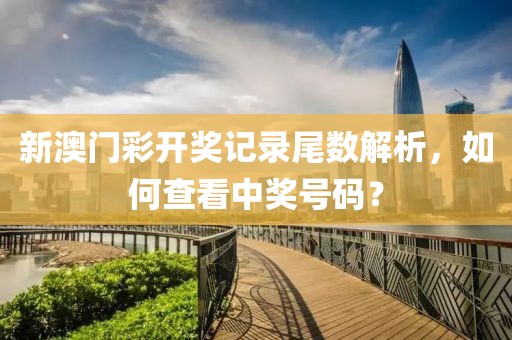 新澳门彩开奖记录尾数解析，如何查看中奖号码？
