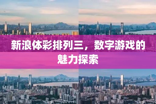 新浪体彩排列三，数字游戏的魅力探索