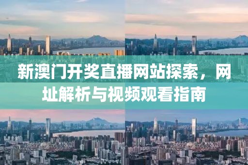 新澳门开奖直播网站探索，网址解析与视频观看指南