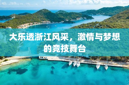 大乐透浙江风采，激情与梦想的竞技舞台