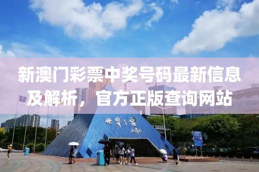 新澳门彩票中奖号码最新信息及解析，官方正版查询网站
