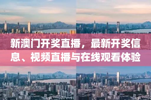 新澳门开奖直播，最新开奖信息、视频直播与在线观看体验