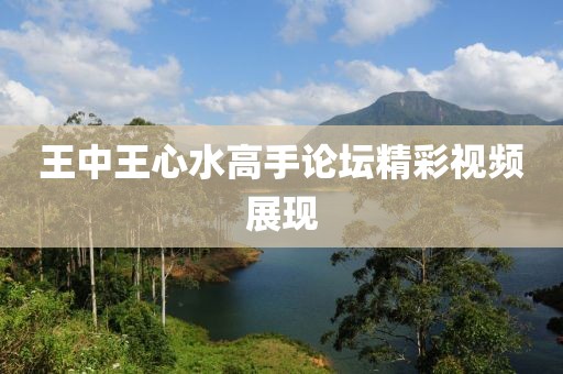 王中王心水高手论坛精彩视频展现