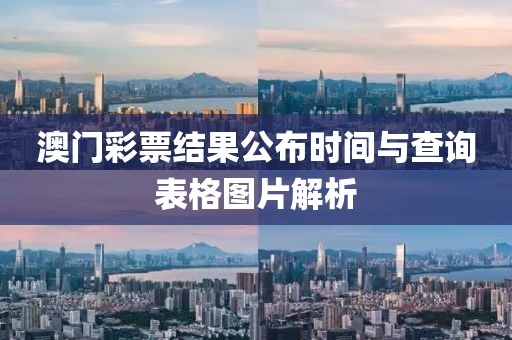 澳门彩票结果公布时间与查询表格图片解析