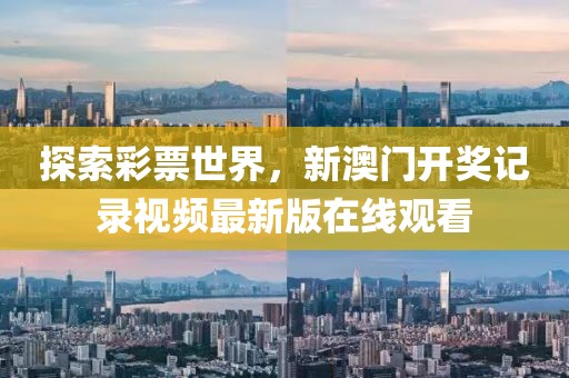 探索彩票世界，新澳门开奖记录视频最新版在线观看