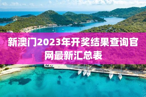 新澳门2023年开奖结果查询官网最新汇总表