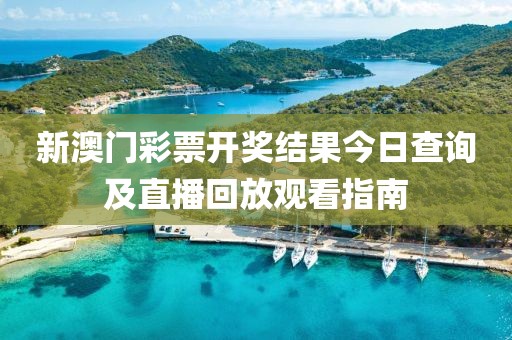 新澳门彩票开奖结果今日查询及直播回放观看指南