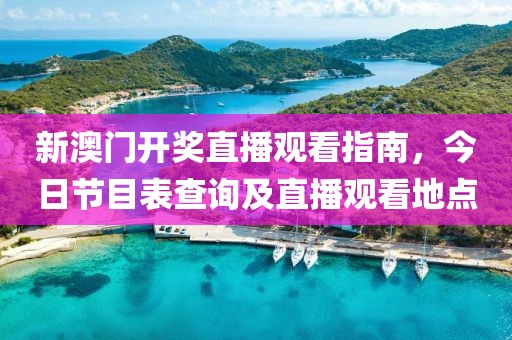 新澳门开奖直播观看指南，今日节目表查询及直播观看地点