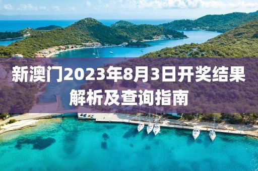 新澳门2023年8月3日开奖结果解析及查询指南
