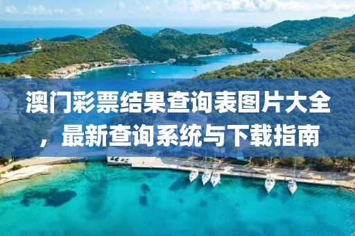 澳门彩票结果查询表图片大全，最新查询系统与下载指南