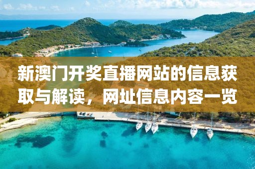新澳门开奖直播网站的信息获取与解读，网址信息内容一览