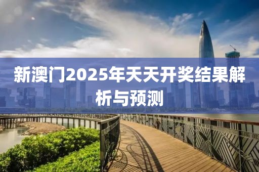 新澳门2025年天天开奖结果解析与预测