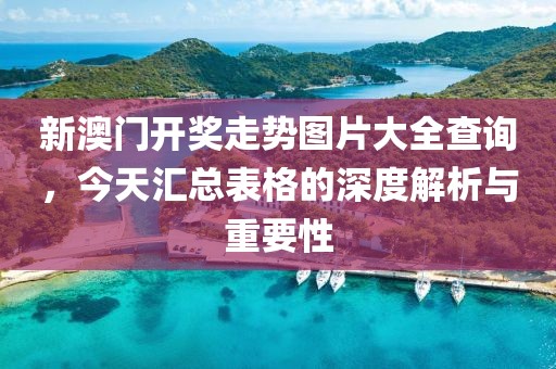 新澳门开奖走势图片大全查询，今天汇总表格的深度解析与重要性